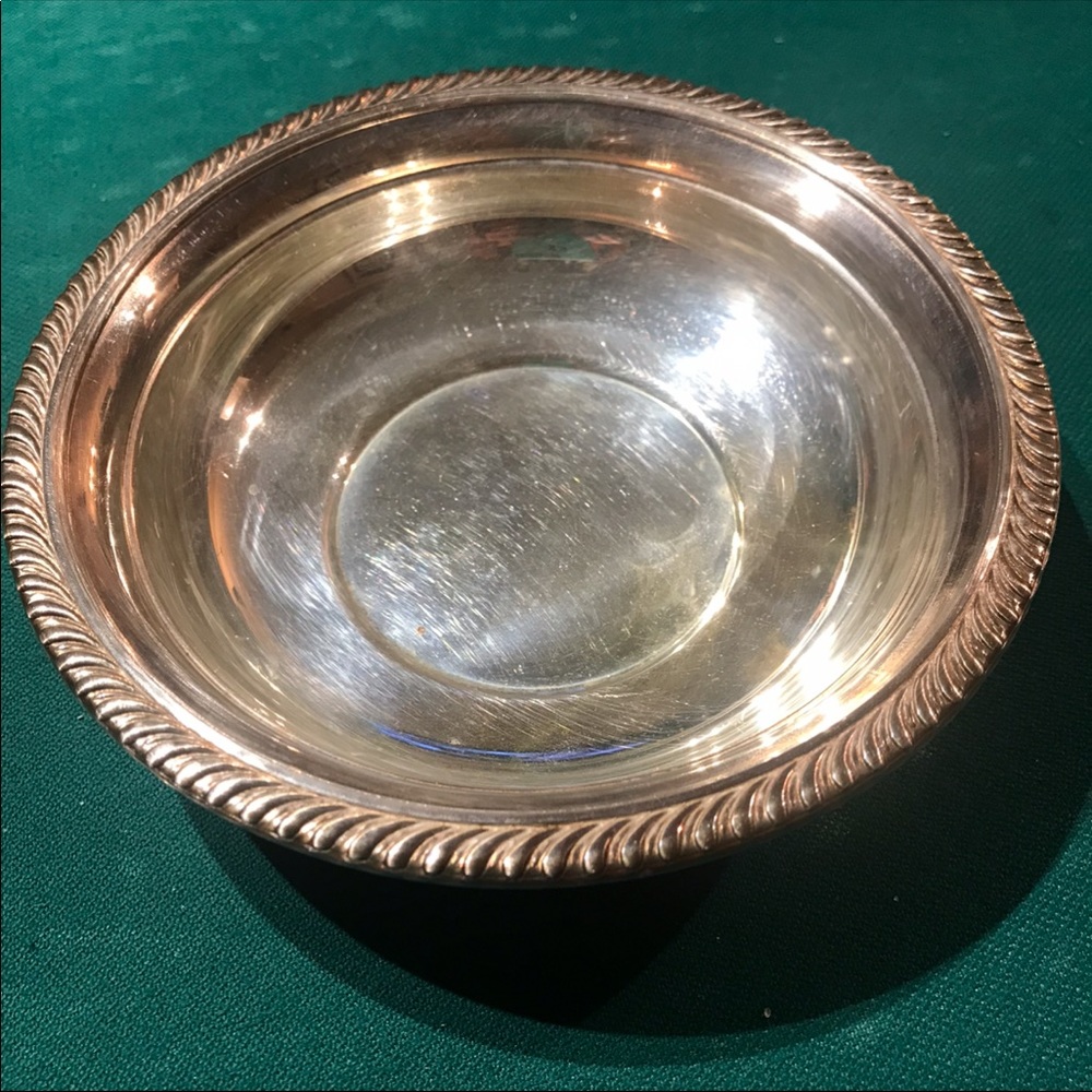 Silver Bowl by National “silver on copper” 1028 is 6 1/8” in diameter
